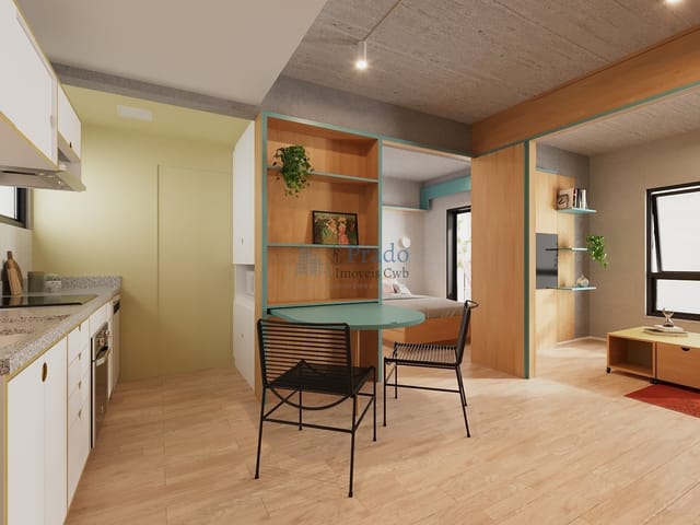 Apartamento com 56m² 2 quartos e 1 banheiro, à venda, no bairro São Francisco em Curitiba