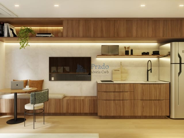 Studio 1 quarto e 1 banheiro, à venda, no bairro Bigorrilho em Curitiba