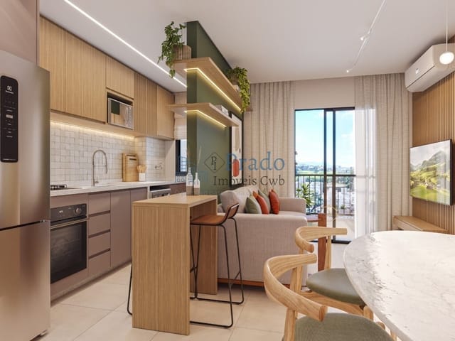 Apartamento 2 quartos e 1 banheiro, à venda, no bairro Cidade Industrial em Curitiba