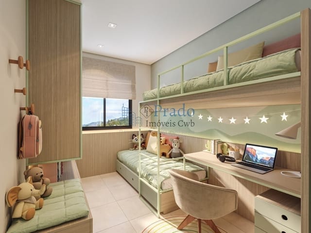 Apartamento 2 quartos e 1 banheiro, à venda, no bairro Cidade Industrial em Curitiba