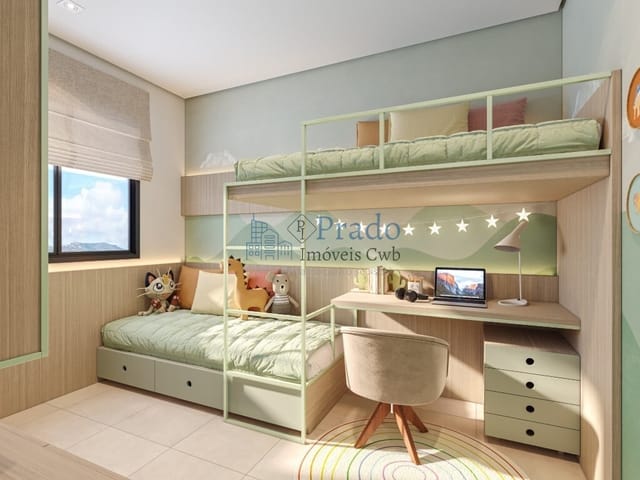 Apartamento 2 quartos e 1 banheiro, à venda, no bairro Cidade Industrial em Curitiba