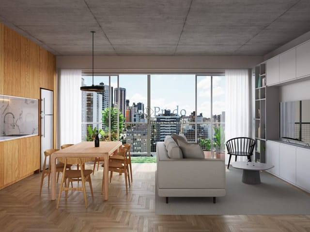 Apartamento 2 quartos e 2 banheiros, à venda, no bairro Bigorrilho em Curitiba