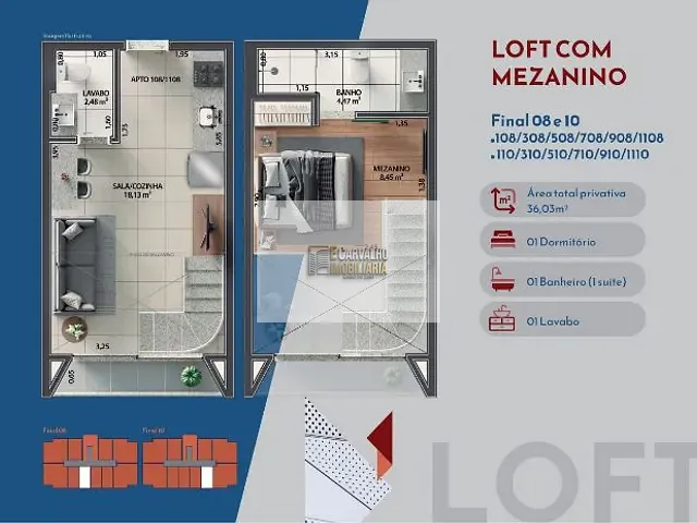 Loft 1 quarto e 1 banheiro, à venda, no bairro Nossa Senhora da Vitória em Ilhéus