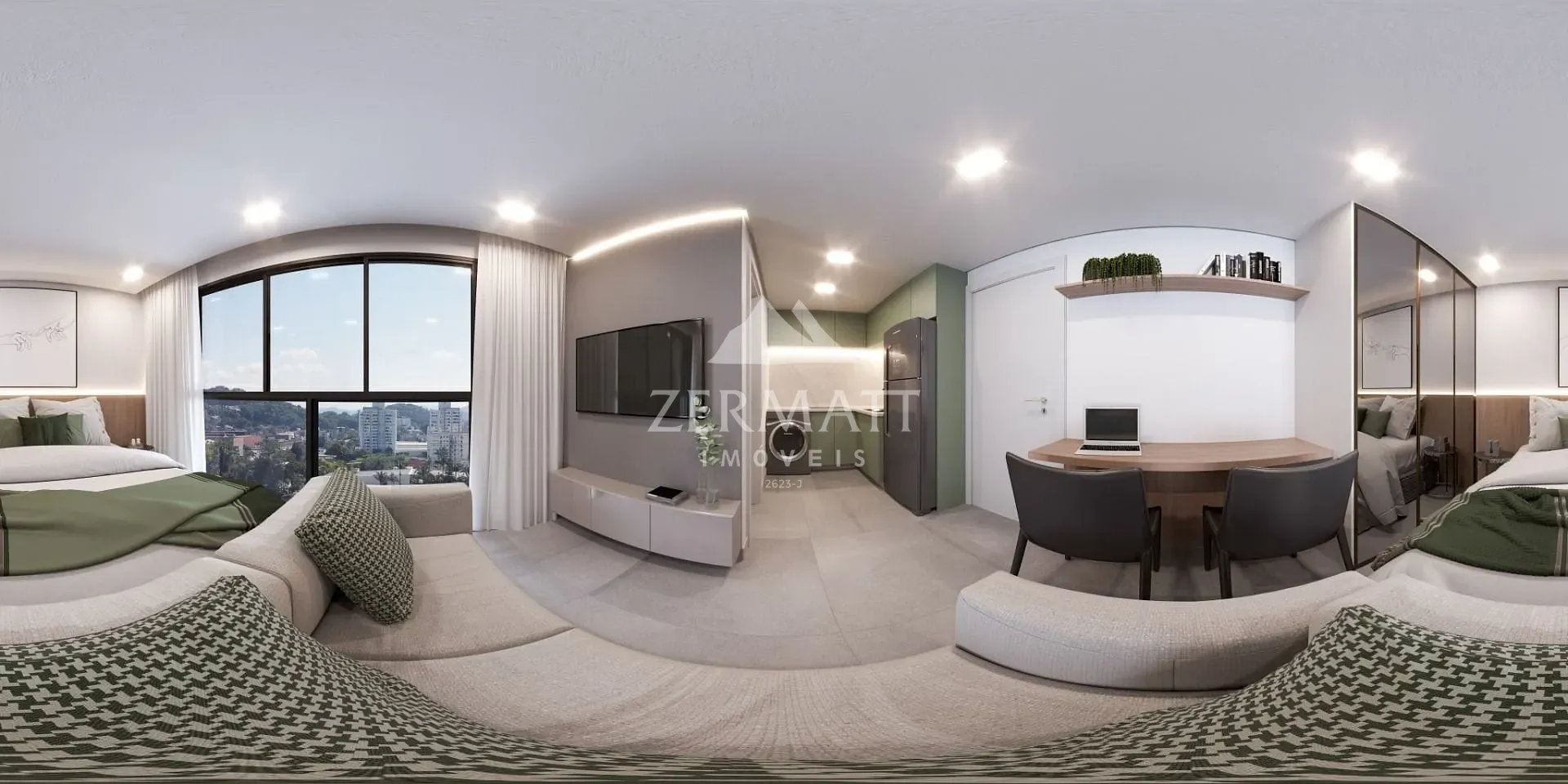 INVESTIDOR - LOFT C/ 23,60M2 EM CONDOMINIO COMPLETO PROX. A FURB — foto 2