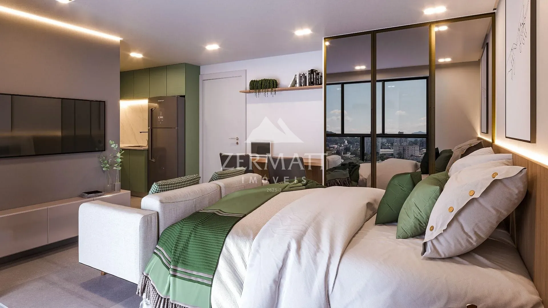 INVESTIDOR - LOFT C/ 23,60M2 EM CONDOMINIO COMPLETO PROX. A FURB - foto 1