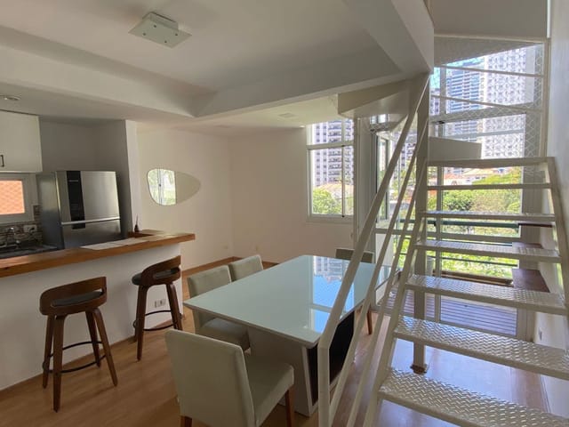 Foto do Loft - Loft Duplex, 1 dormitório suite com closet, escritório, sala com lavabo, cozinha americana, área de serviço, 1 vaga,  entre dois metrôs | Paulista Imóveis.