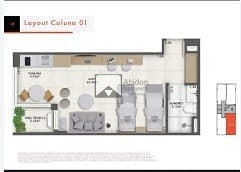 Apartamento à venda com 1 quarto, 35m² - Foto 2