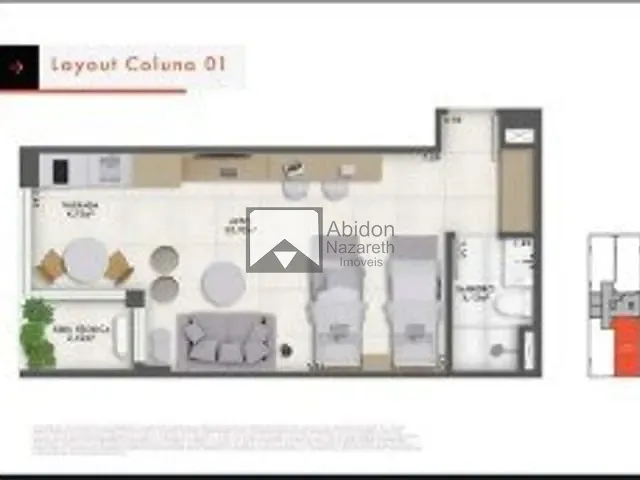 Loft com 35m² 1 quarto e 1 banheiro, à venda, no bairro Icaraí em Niterói