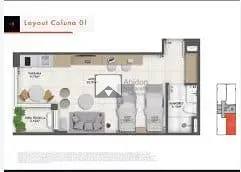 Apartamento, 1 quarto, 35 m² - Foto 2