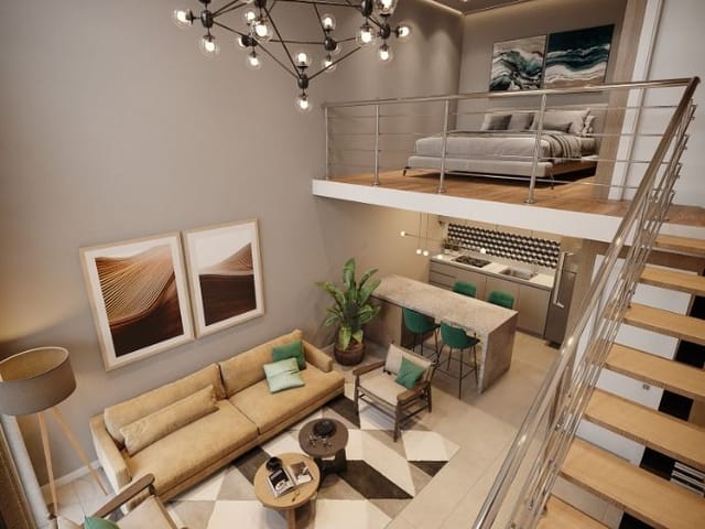 Loft com 58m² 1 quarto e 1 banheiro, à venda, no bairro Centro em Pelotas