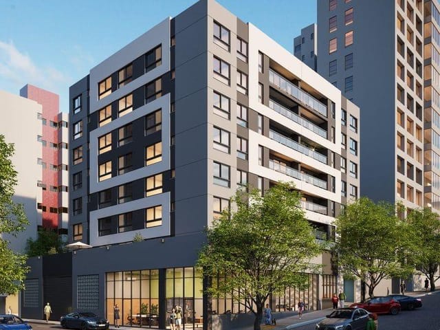 Foto do Loft - Loft no Centro com 36,29 m², sacada, varanda, cozinha, sala e lavanderia coletiva. Ideal para quem busca praticidade com conforto em excelente localização. | UP Imóveis