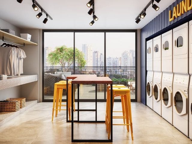 Foto do Loja - Apartamentos inteligentes, 29 m² 1 dormitório e área comum com infraestrutura completa de lazer e serviços. Cinema e lavanderia compartilhada. | Lares e Andares Imóveis