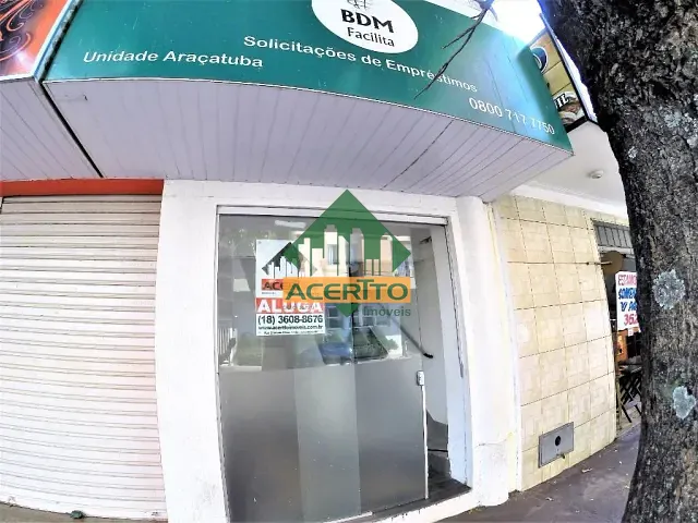 Loja com 257m², à venda ou para alugar, no bairro Centro em Araçatuba