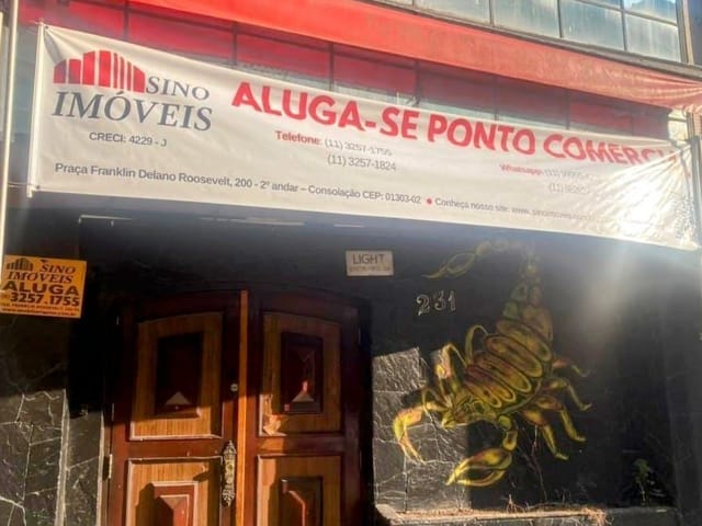 Loja para alugar, no bairro Consolação em São Paulo