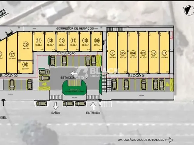 Loja com 36m², para alugar, no bairro Rio Acima em Votorantim