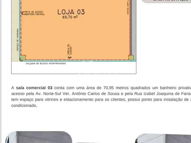 Loja com 71m², para alugar, no bairro Jardim Alphacenter em Santa Bárbara D'Oeste