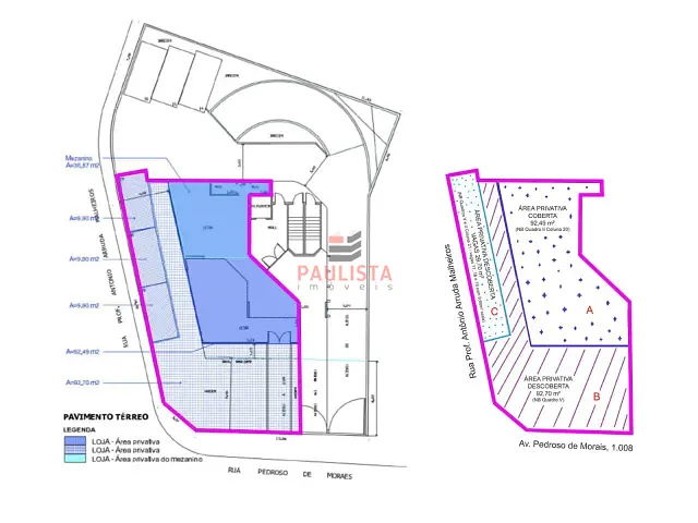 Loja com 251m², para alugar, no bairro Pinheiros em São Paulo