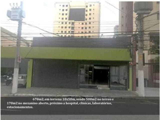 Loja com 670m², à venda, no bairro Vila Gomes Cardim em São Paulo