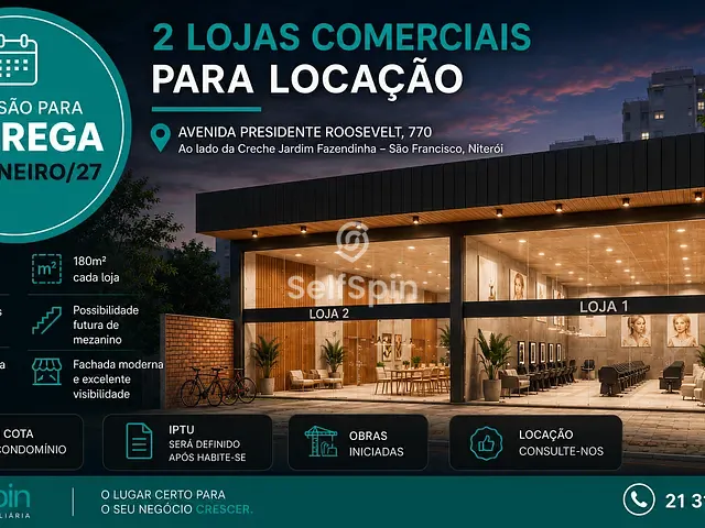 Loja para alugar, no bairro São Francisco em Niterói