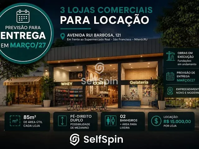 Loja para alugar, no bairro São Francisco em Niterói
