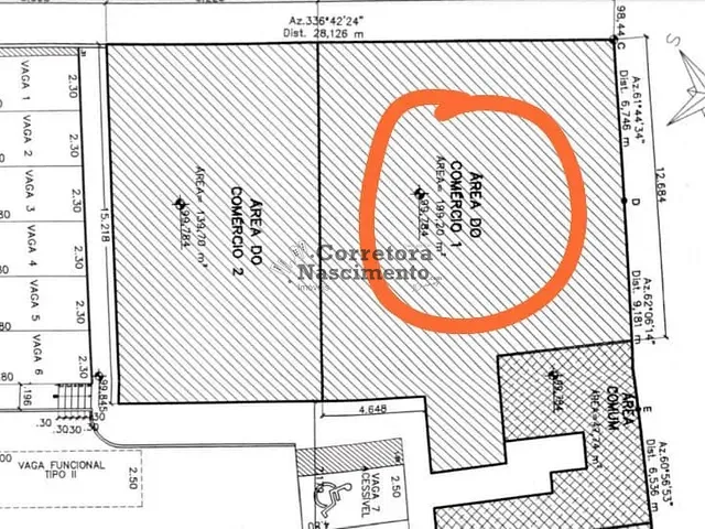 Loja com 199m², para alugar, no bairro Centro em Jacareí