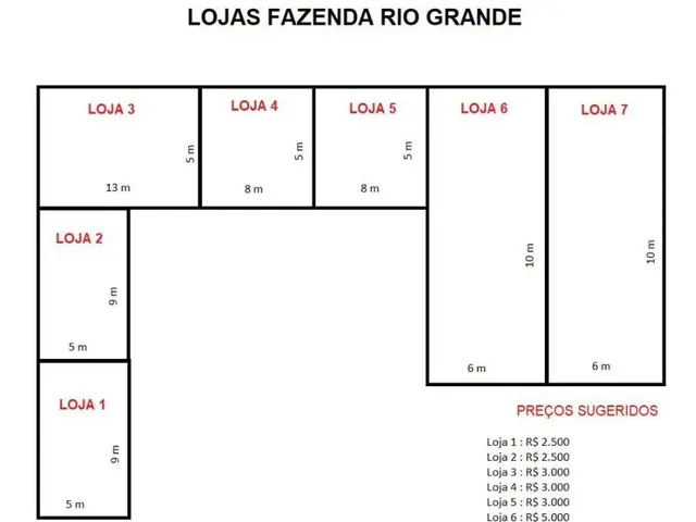 Loja para alugar, no bairro Santa Terezinha em Fazenda Rio Grande