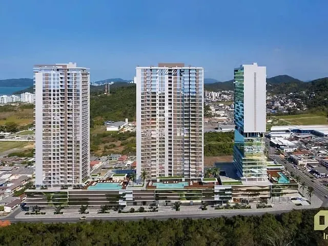 Apartamento com 86m² 2 quartos e 3 banheiros, à venda, no bairro Praia Brava em Itajaí