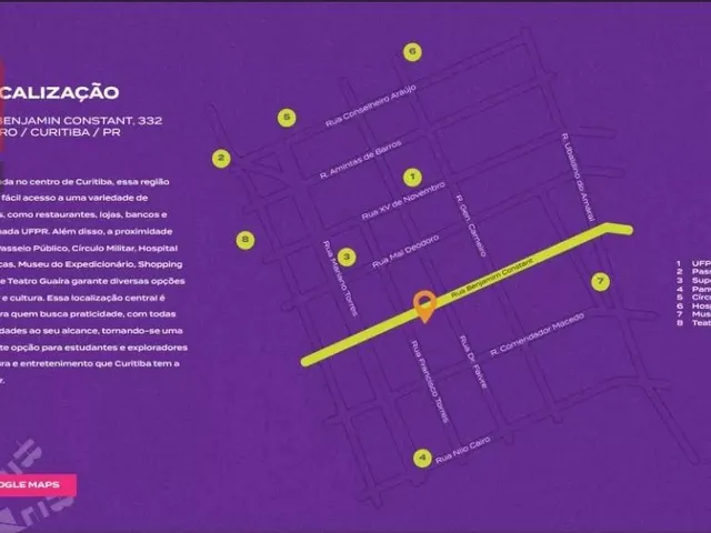 Outro 1 quarto e 1 banheiro, à venda, no bairro Centro em Curitiba