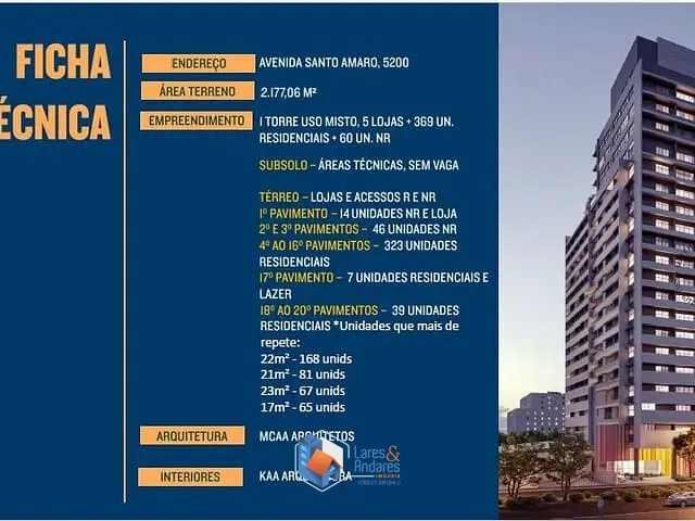 Outro com 2177m² 1 quarto e 1 banheiro, à venda, no bairro Santo Amaro em São Paulo