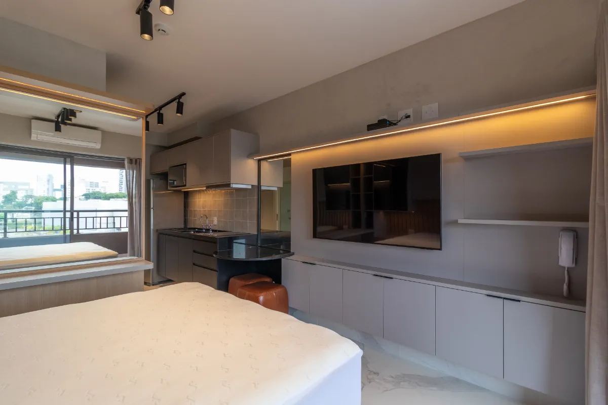 Studio para venda em Chácara Santo Antônio com 1 quarto, sendo 1 suíte, 27m²