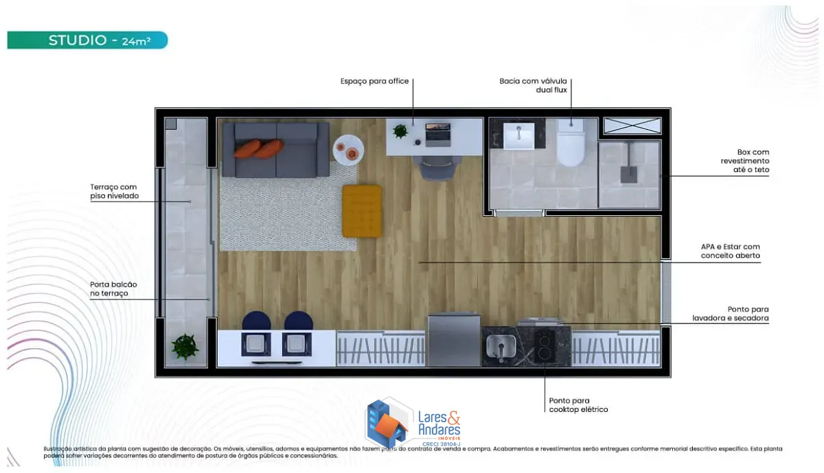 Apartamento, 1 quarto, 24 m² - Foto 11