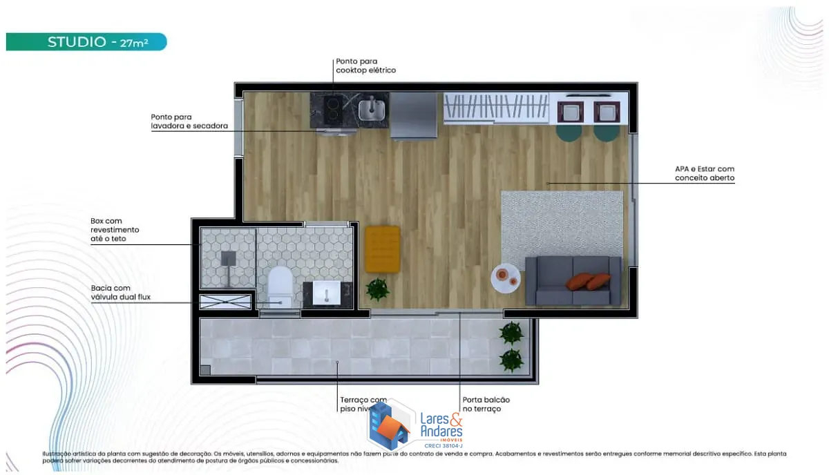 Apartamento, 1 quarto, 24 m² - Foto 10