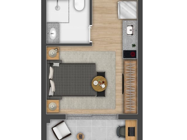 Foto do Outro - Studio para venda em Vila Cordeiro com 1 quarto, 24m² | Lares e Andares Imóveis
