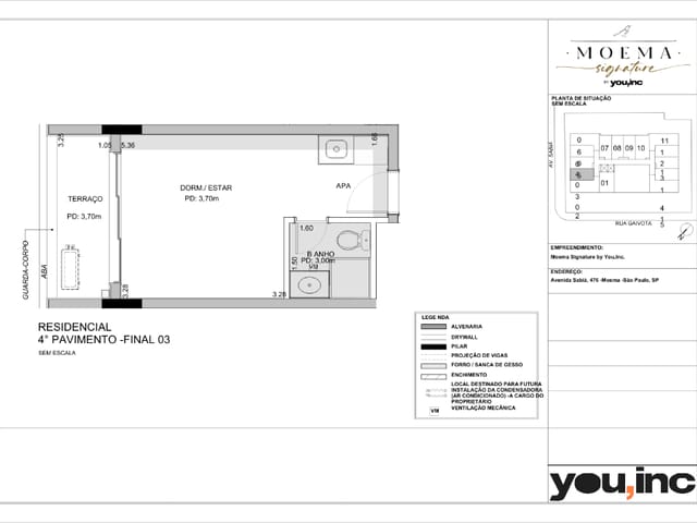Foto do Outro - Studio para venda em Moema com 1 quarto , 24m² | Lares e Andares Imóveis