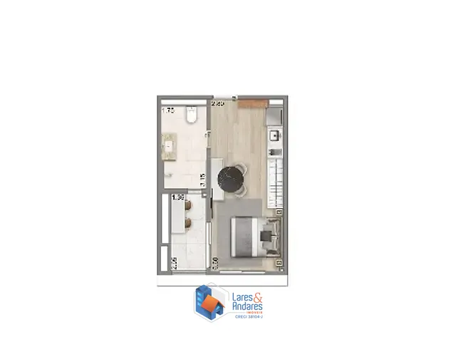 Outro com 32m² 1 quarto e 1 banheiro, à venda, no bairro Jardim Vila Mariana em São Paulo