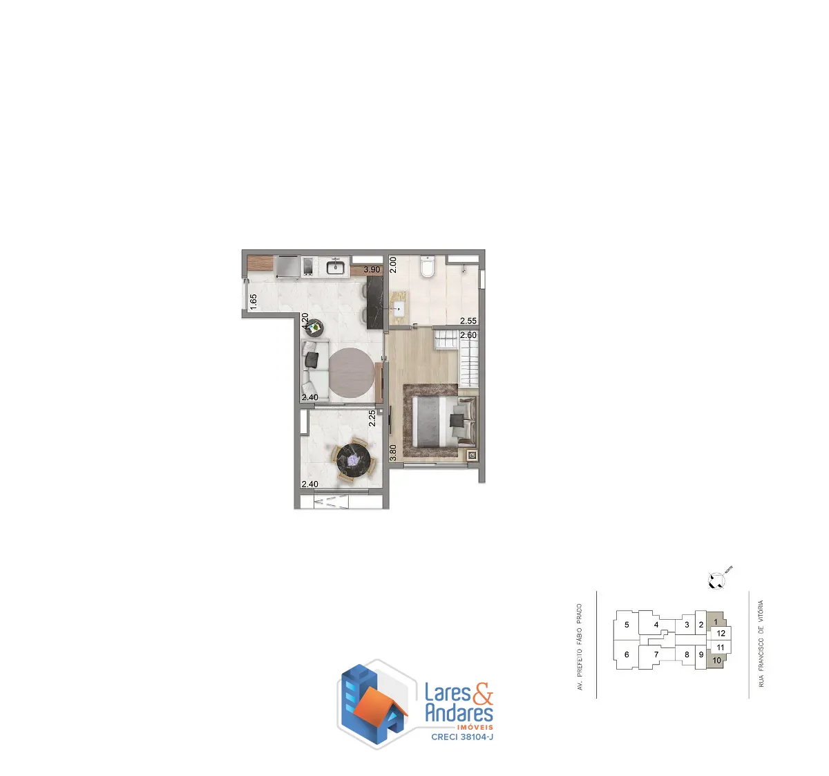 Apartamento, 1 quarto, 38 m² - Foto 20