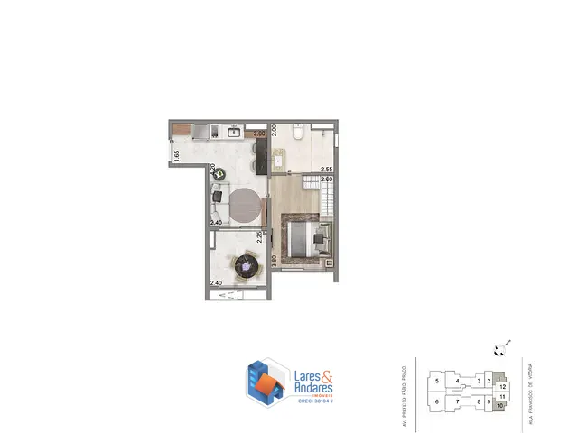 Outro com 38m² 1 quarto e 1 banheiro, à venda, no bairro Jardim Vila Mariana em São Paulo