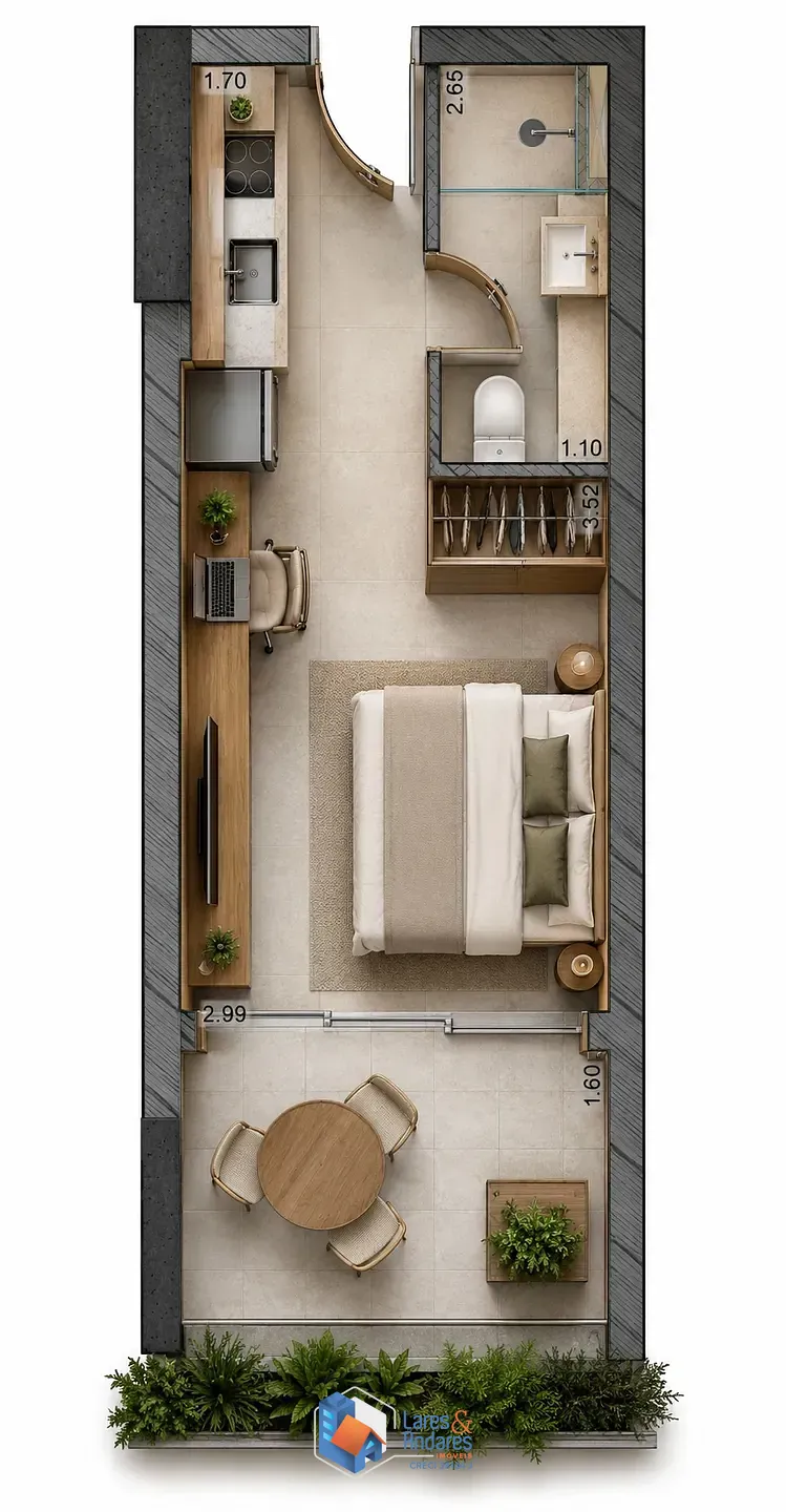 Apartamento, 1 quarto, 27 m² - Foto 5