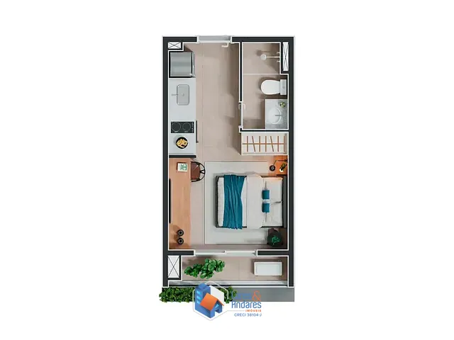 Outro com 24m² 1 quarto e 1 banheiro, à venda, no bairro Pinheiros em São Paulo