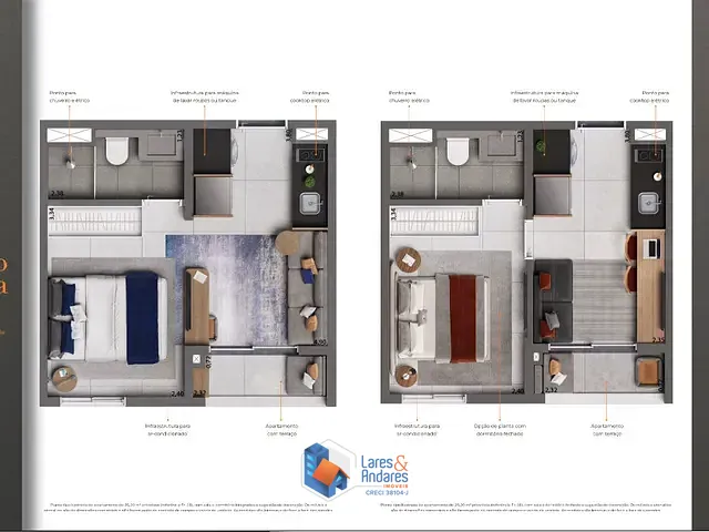 Outro com 25m² 1 quarto e 1 banheiro, à venda, no bairro Brooklin Paulista em São Paulo