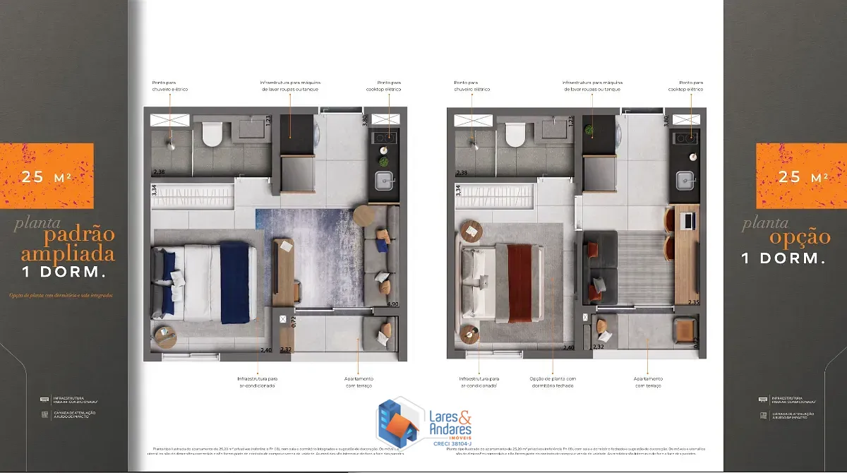 Apartamento, 1 quarto, 25 m² - Foto 3