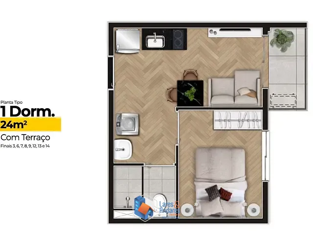 Outro com 26m² 1 quarto e 1 banheiro, à venda, no bairro Pinheiros em São Paulo