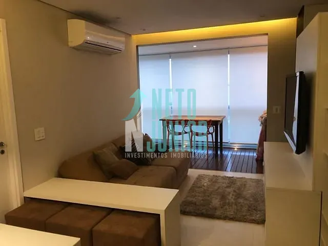 Apartamento com 55m² 1 quarto e 2 banheiros, à venda ou para alugar, no bairro Santo Amaro em São Paulo