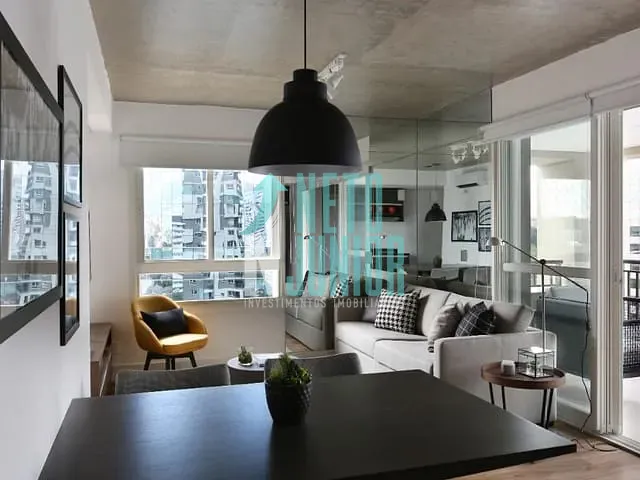 Apartamento com 63m² 1 quarto e 2 banheiros, para alugar, no bairro Berrini em São Paulo