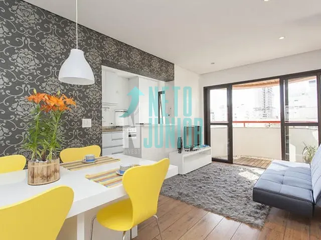 Apartamento com 55m² 1 quarto e 1 banheiro, à venda, no bairro Brooklin Paulista em São Paulo