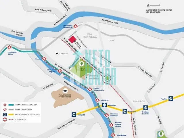Conjunto com 440m², para alugar, no bairro Vila Leopoldina em São Paulo