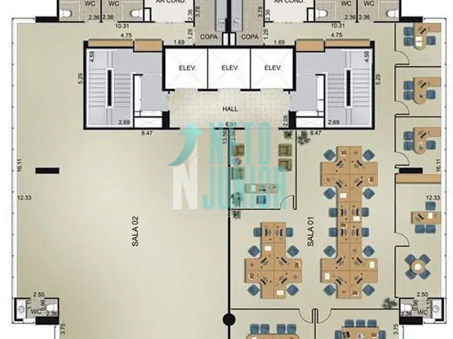Conjunto com 288m², para alugar, no bairro Cidade Monções em São Paulo