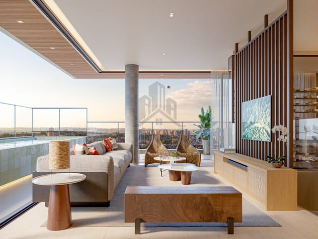 Cobertura / Penthouse com 543m² 4 quartos e 5 banheiros, à venda, no bairro Mercês em Curitiba