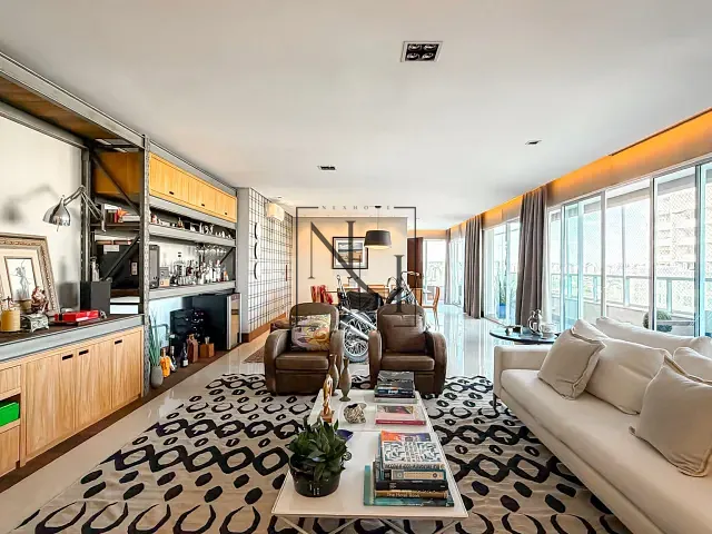 Cobertura / Penthouse com 357m² 4 quartos e 6 banheiros, à venda ou para alugar, no bairro Brooklin em São Paulo