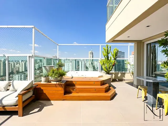 Cobertura / Penthouse com 357m² 4 quartos e 6 banheiros, à venda, no bairro Brooklin em São Paulo